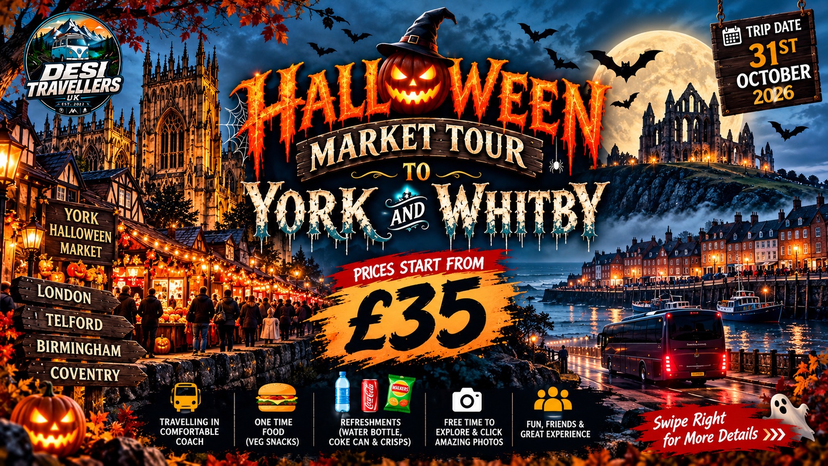Halloween Market Tour | Birmingham, Telford, Coventry